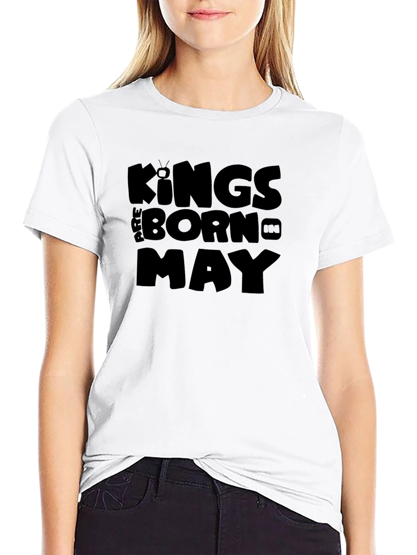 Kings Are Born In May - Black T-Shirt