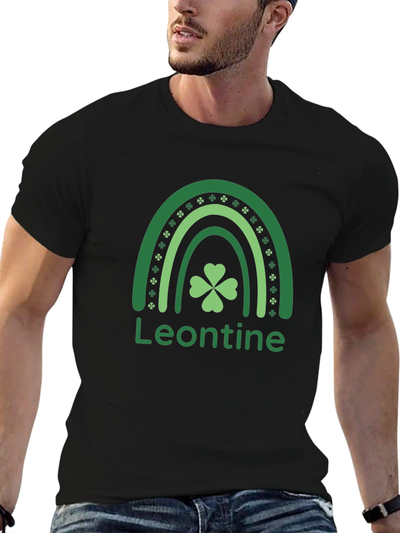 Leontine St. Patricks Day Rainbow T-Shirt