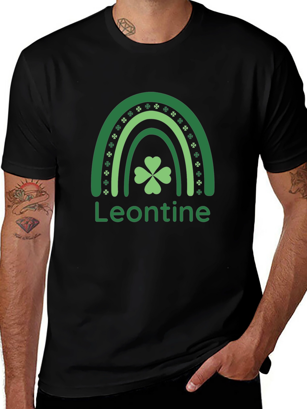 Leontine St. Patricks Day Rainbow T-Shirt