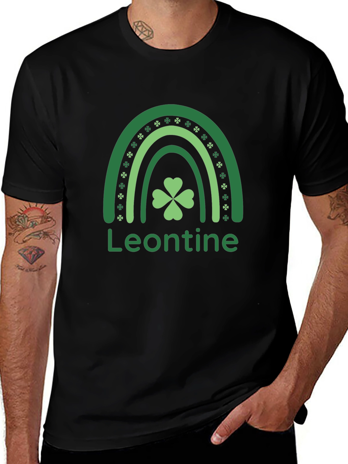 Leontine St. Patricks Day Rainbow T-Shirt
