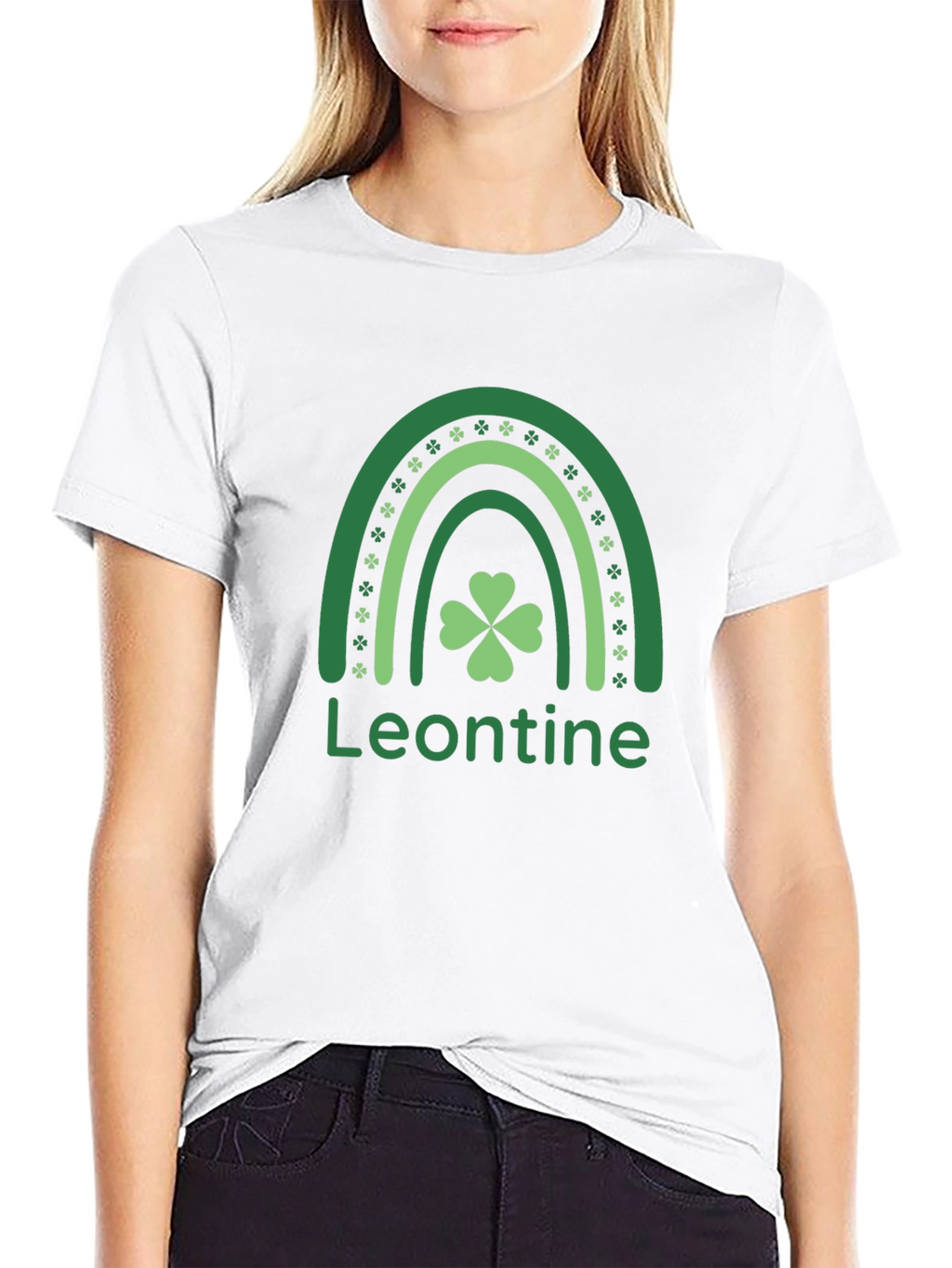 Leontine St. Patricks Day Rainbow T-Shirt