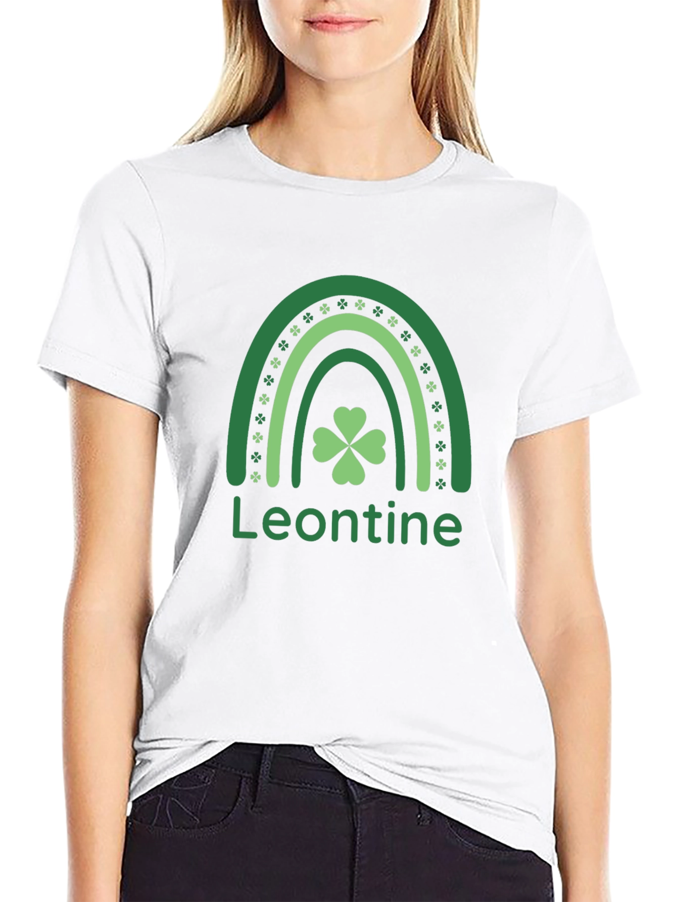 Leontine St. Patricks Day Rainbow T-Shirt