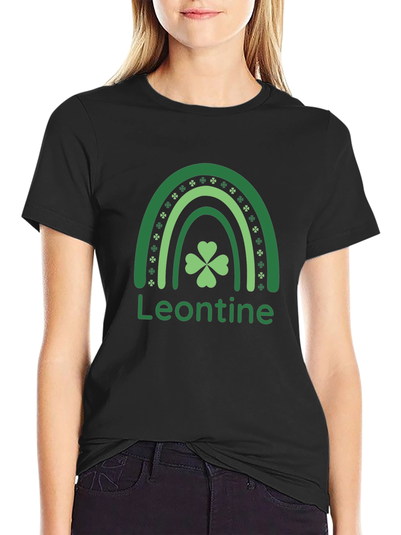 Leontine St. Patricks Day Rainbow T-Shirt