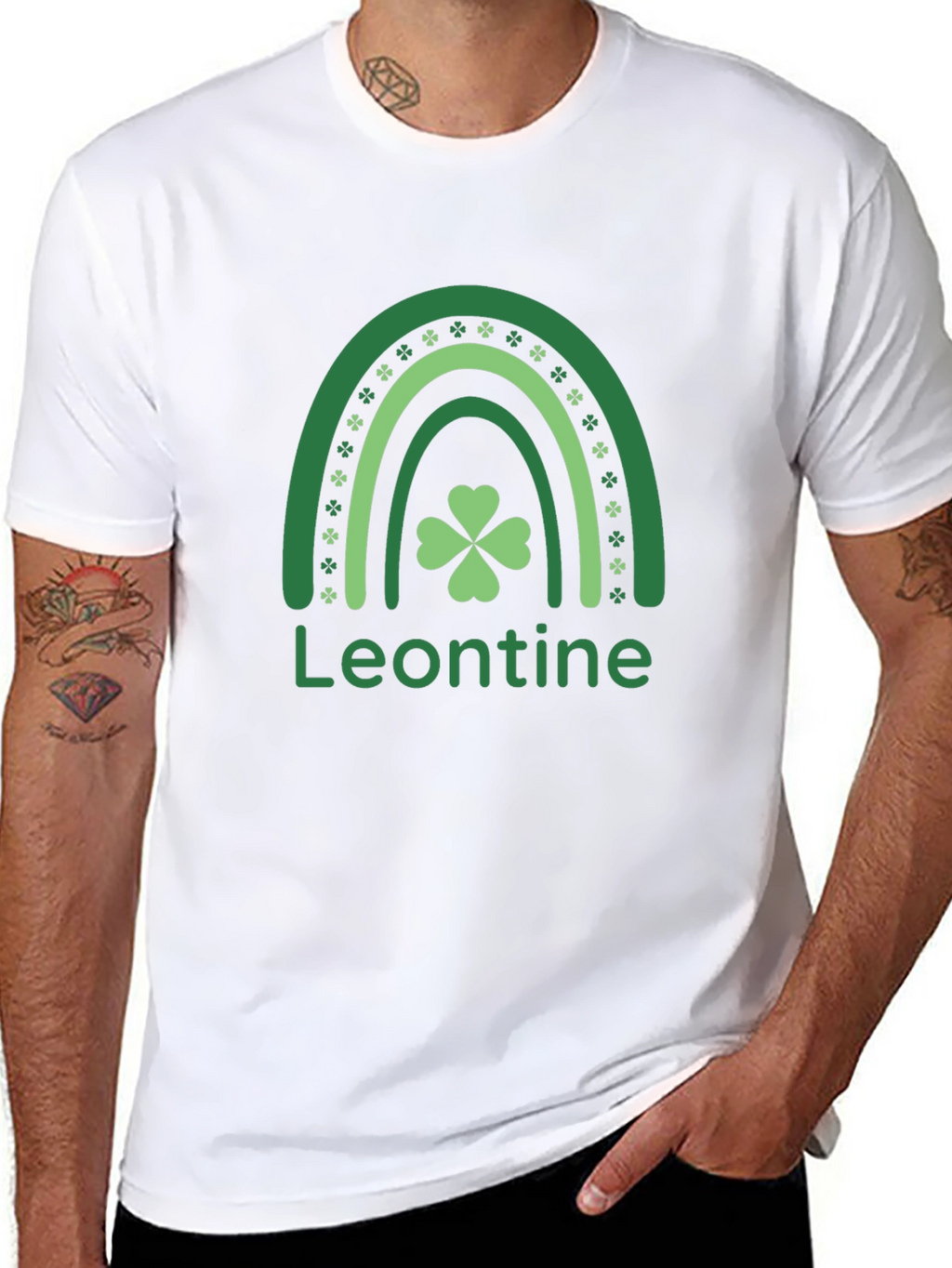Leontine St. Patricks Day Rainbow T-Shirt