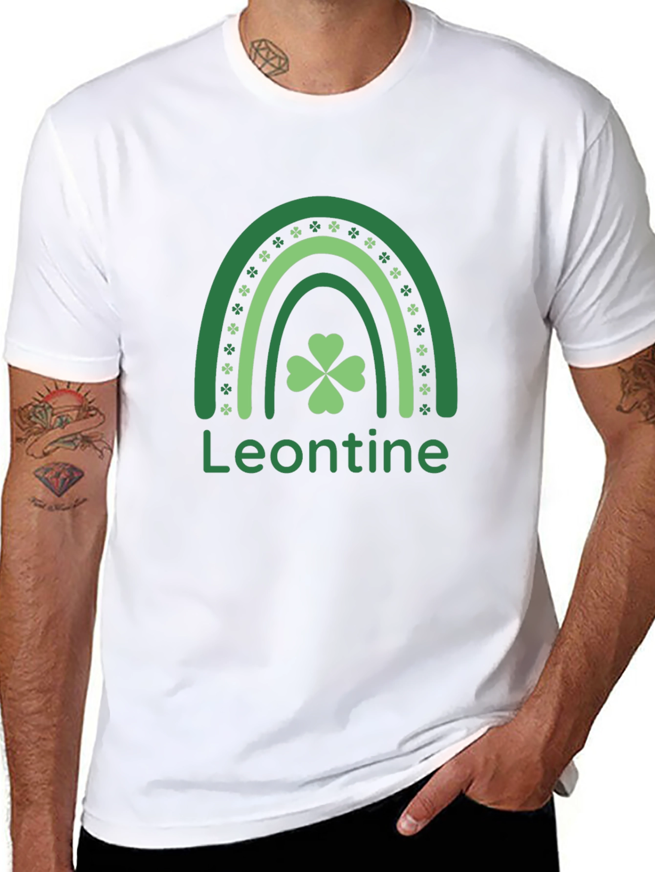 Leontine St. Patricks Day Rainbow T-Shirt