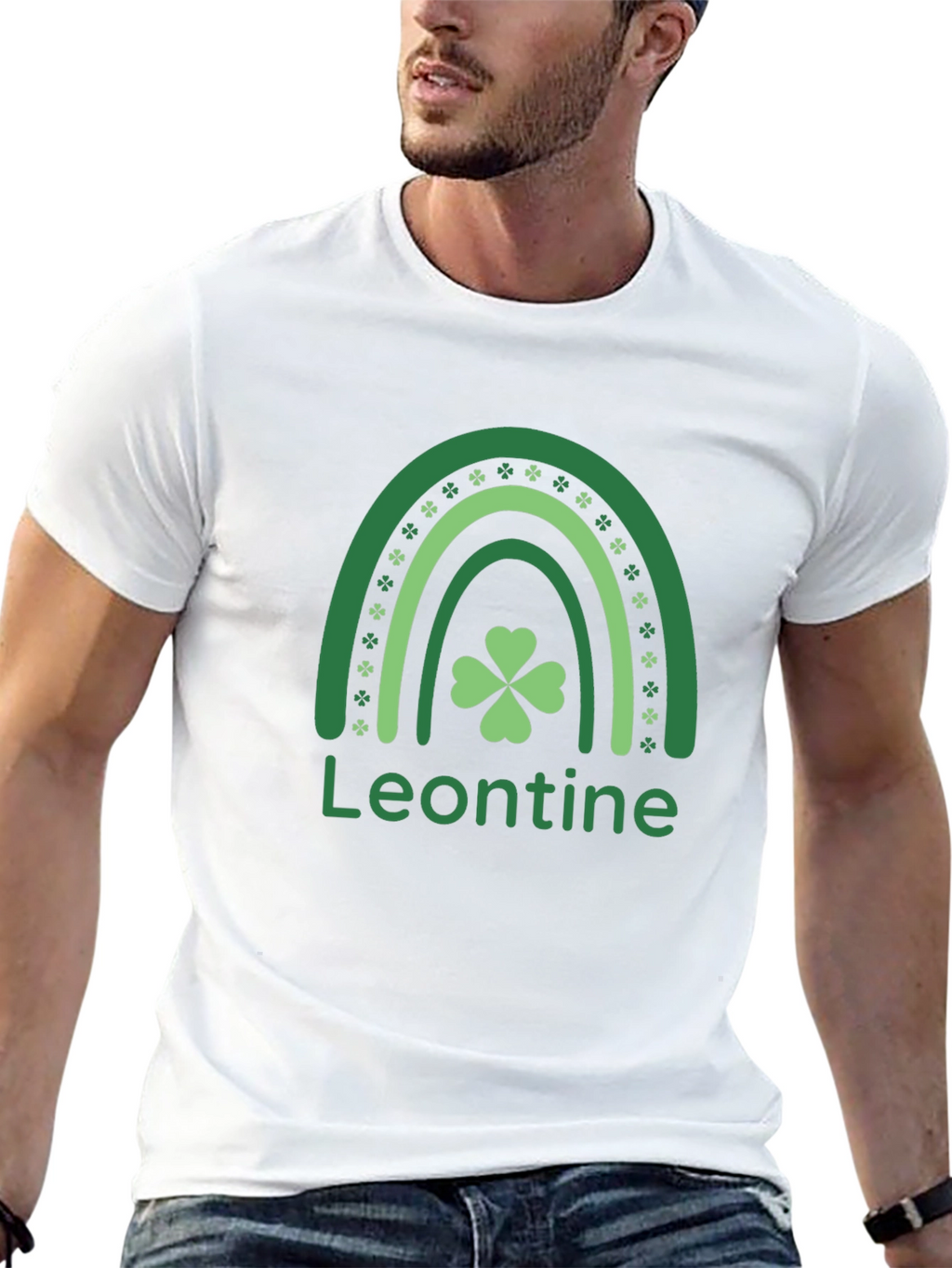 Leontine St. Patricks Day Rainbow T-Shirt