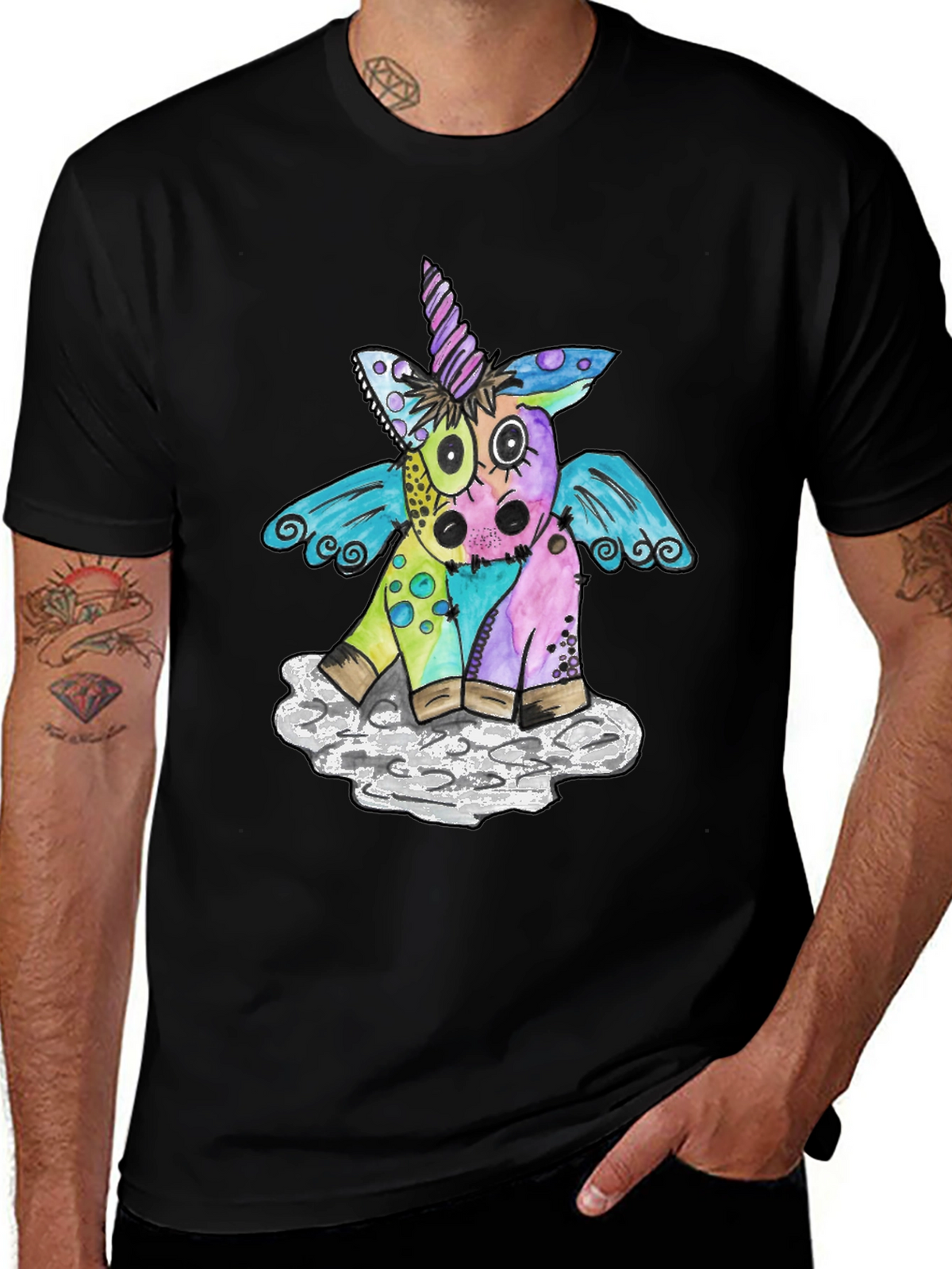 Whimsical Unicorn Graphic Tee - Soft Cotton Blend