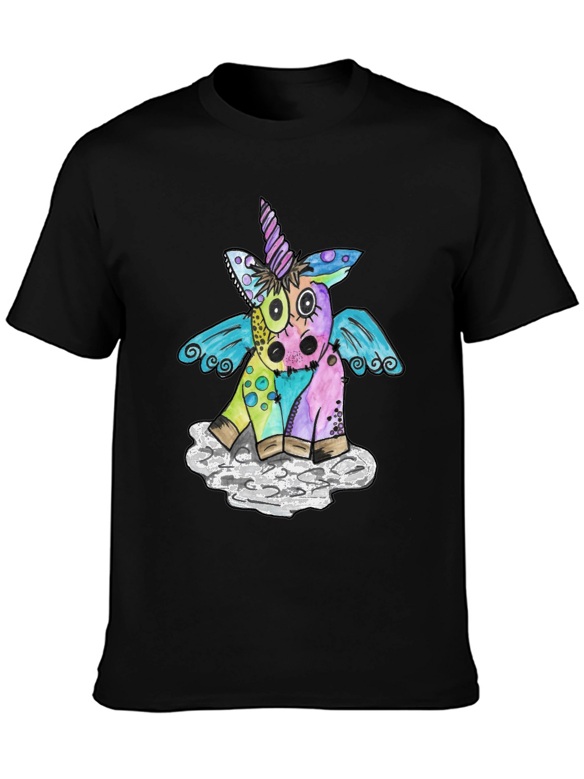 Whimsical Unicorn Graphic Tee - Soft Cotton Blend