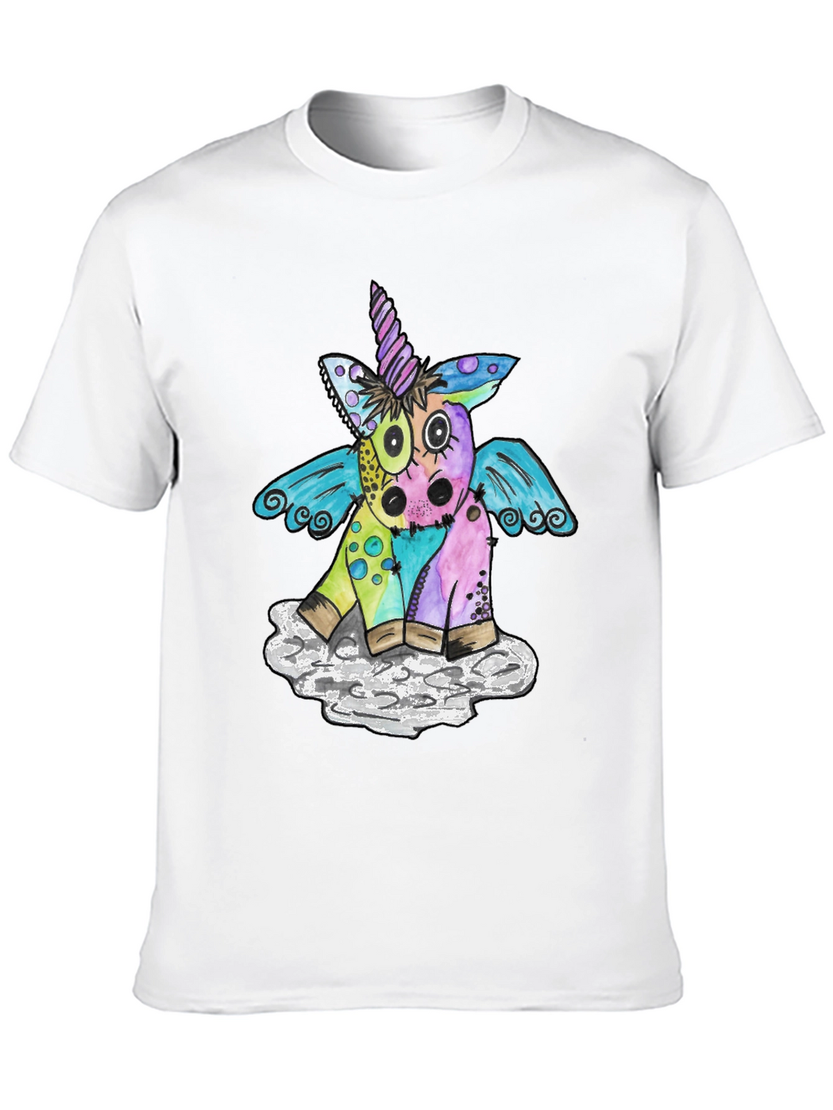 Whimsical Unicorn Graphic Tee - Soft Cotton Blend