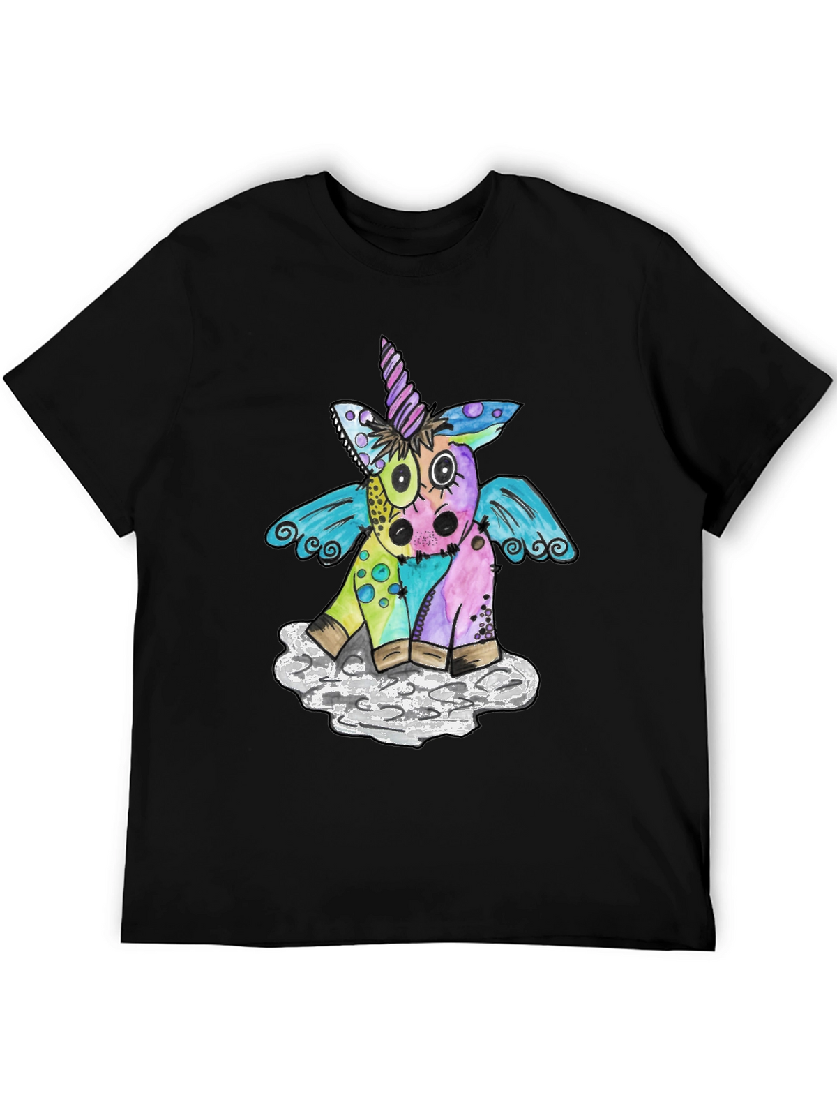 Whimsical Unicorn Graphic Tee - Soft Cotton Blend
