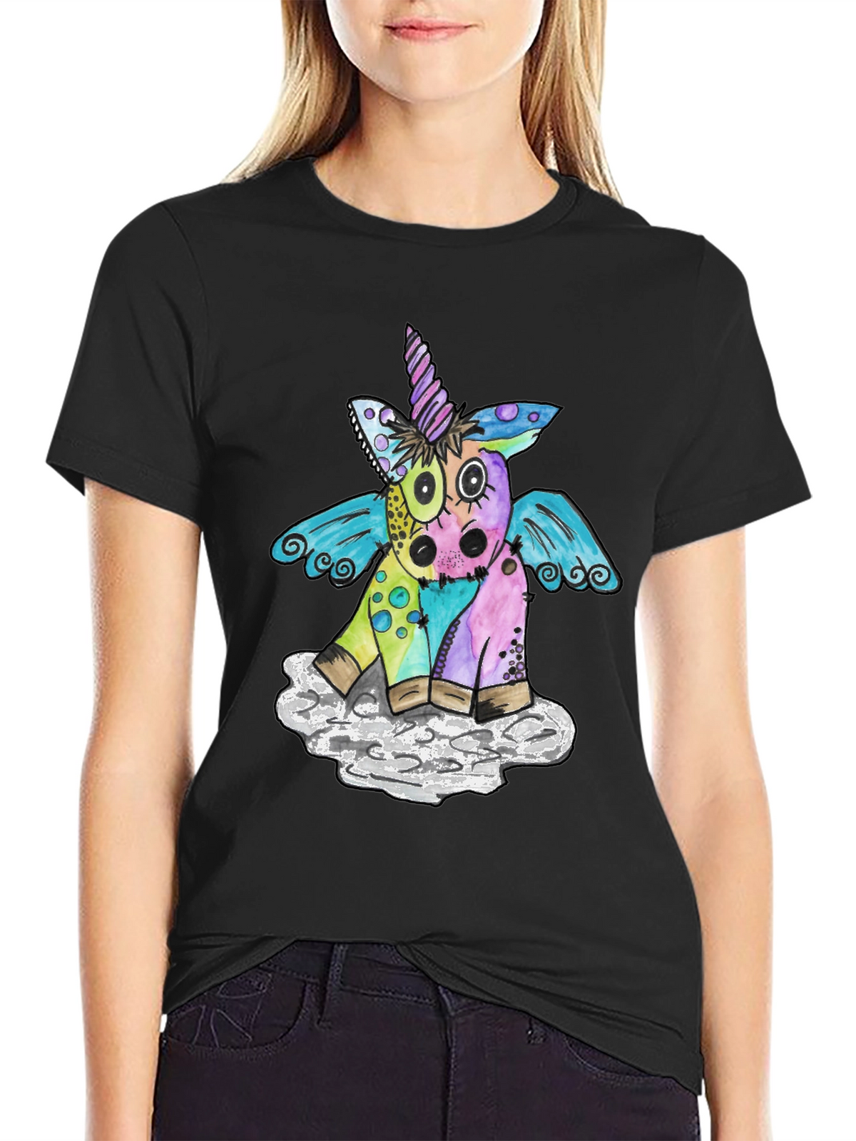 Whimsical Unicorn Graphic Tee - Soft Cotton Blend