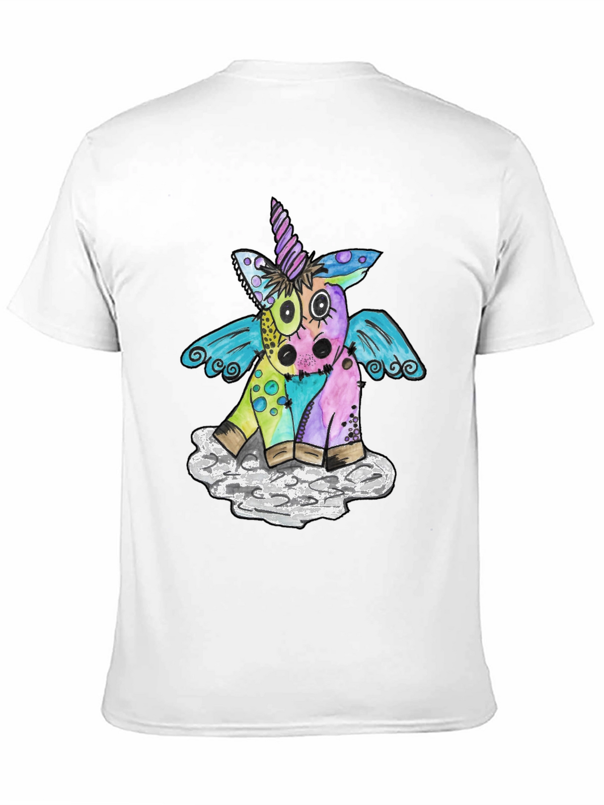 Whimsical Unicorn Graphic Tee - Soft Cotton Blend