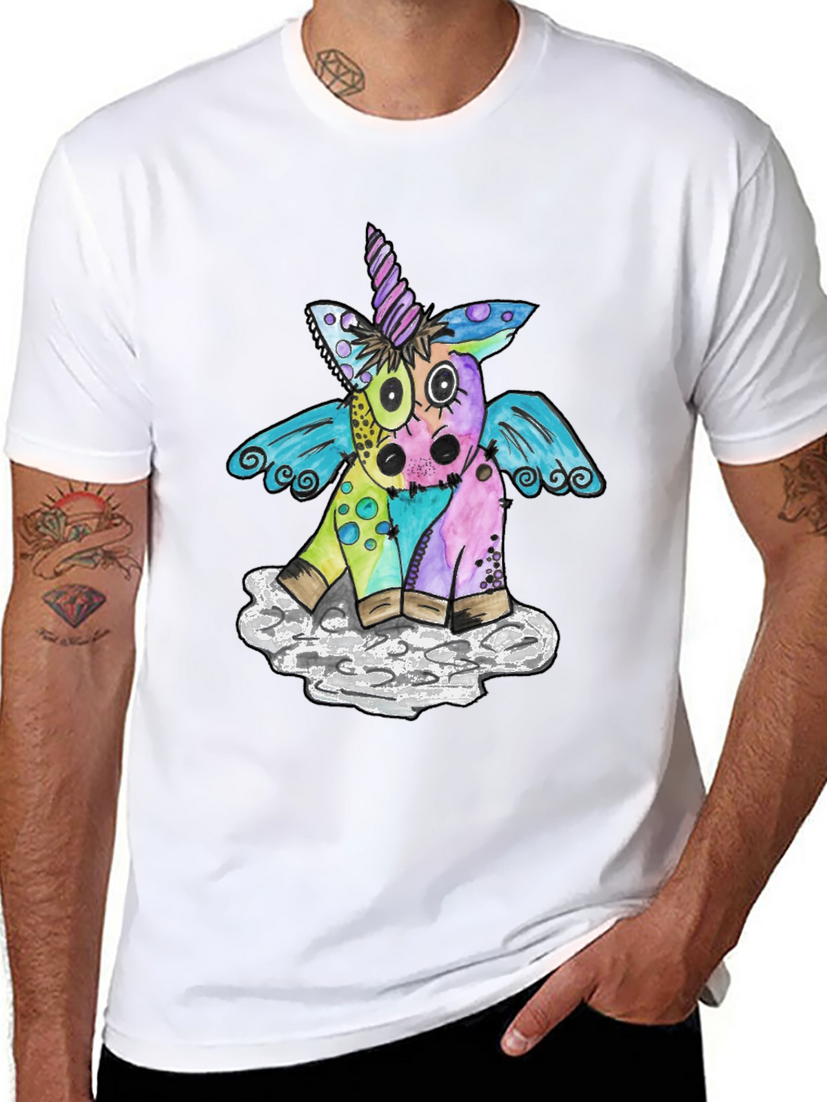 Whimsical Unicorn Graphic Tee - Soft Cotton Blend