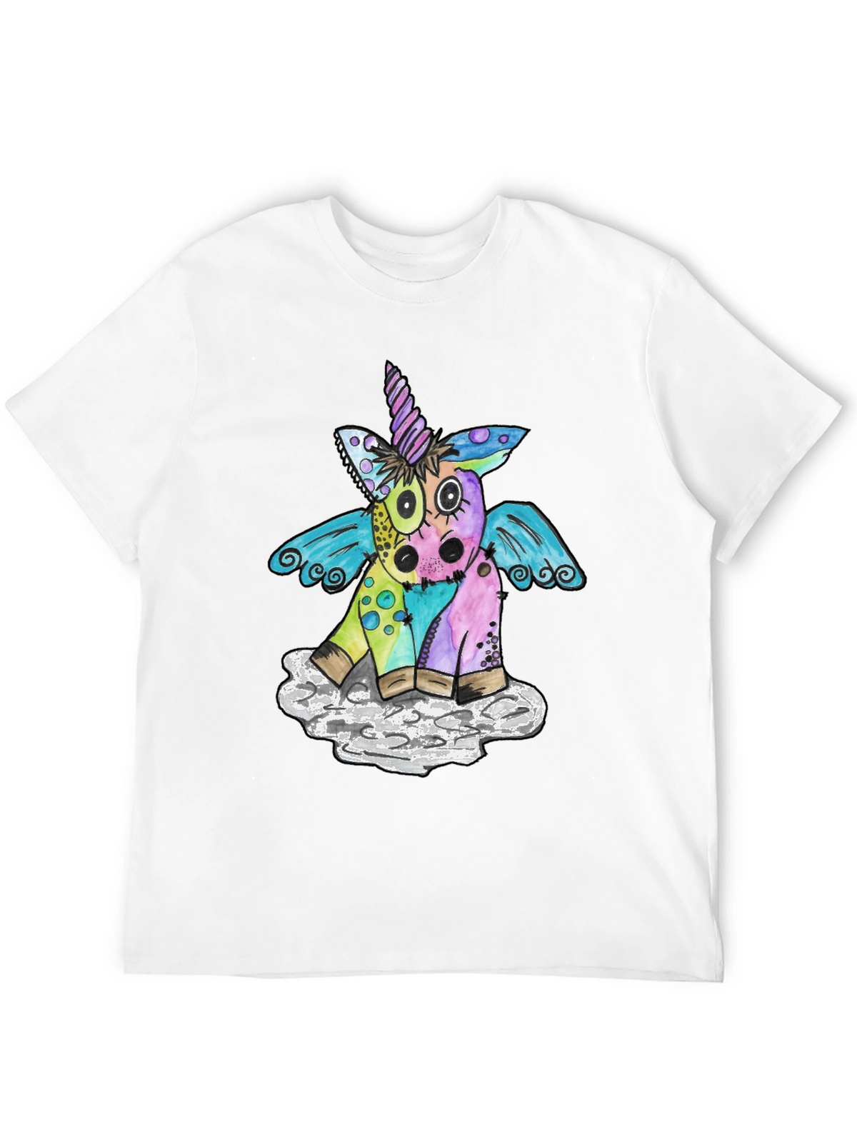 Whimsical Unicorn Graphic Tee - Soft Cotton Blend