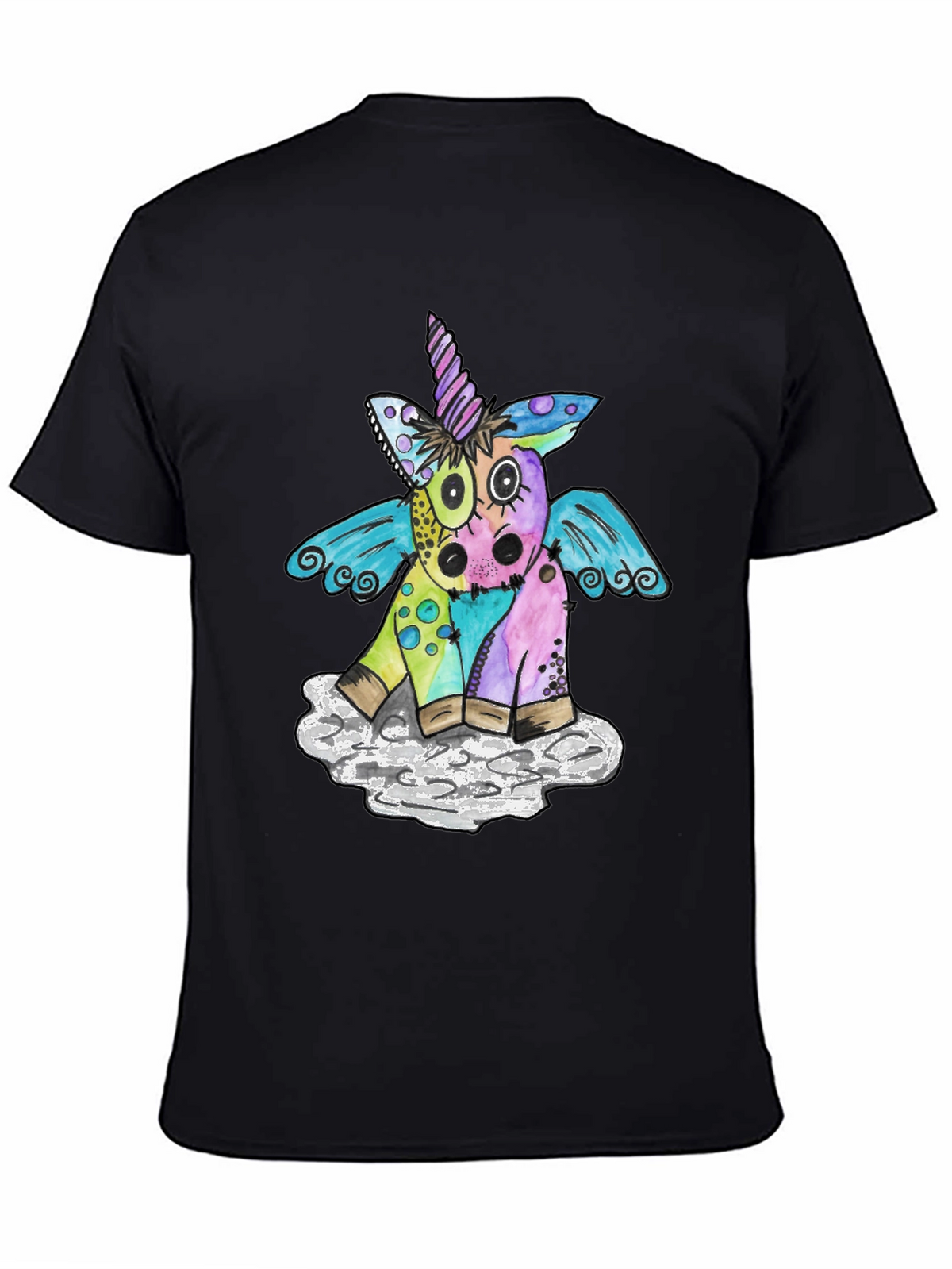 Whimsical Unicorn Graphic Tee - Soft Cotton Blend