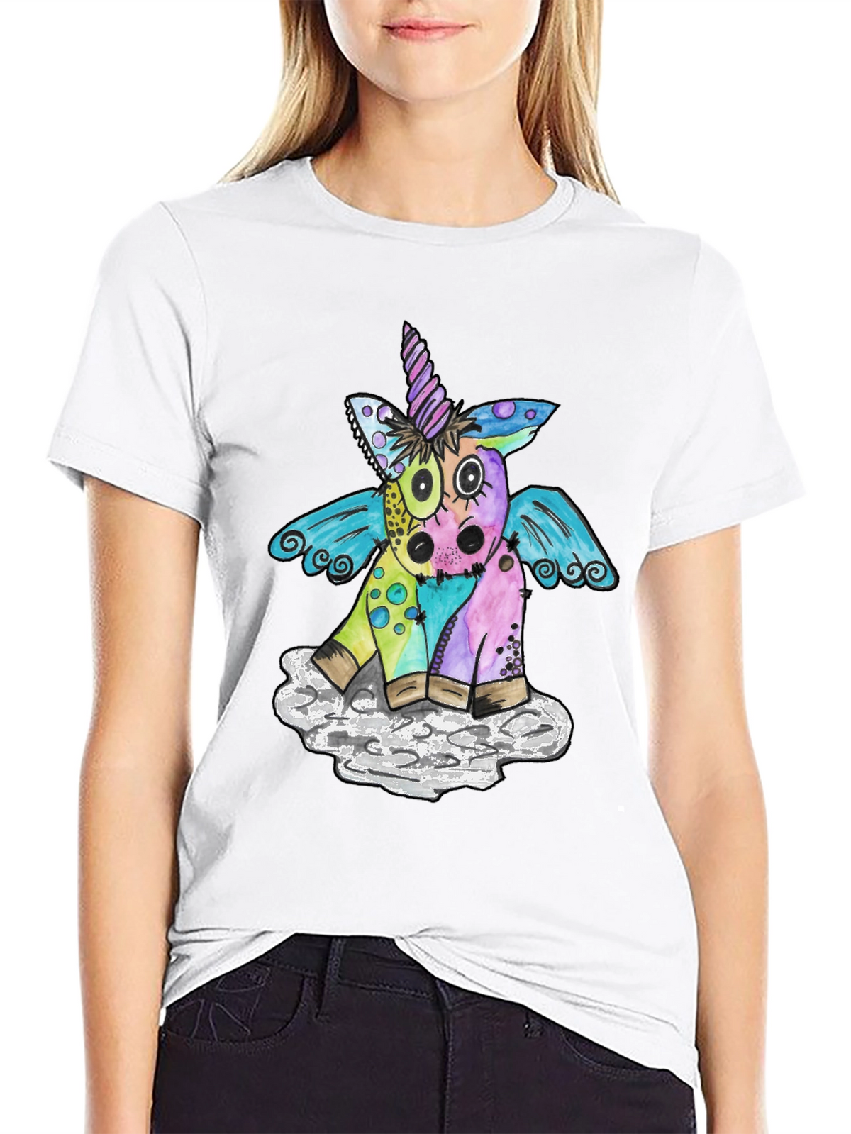 Whimsical Unicorn Graphic Tee - Soft Cotton Blend