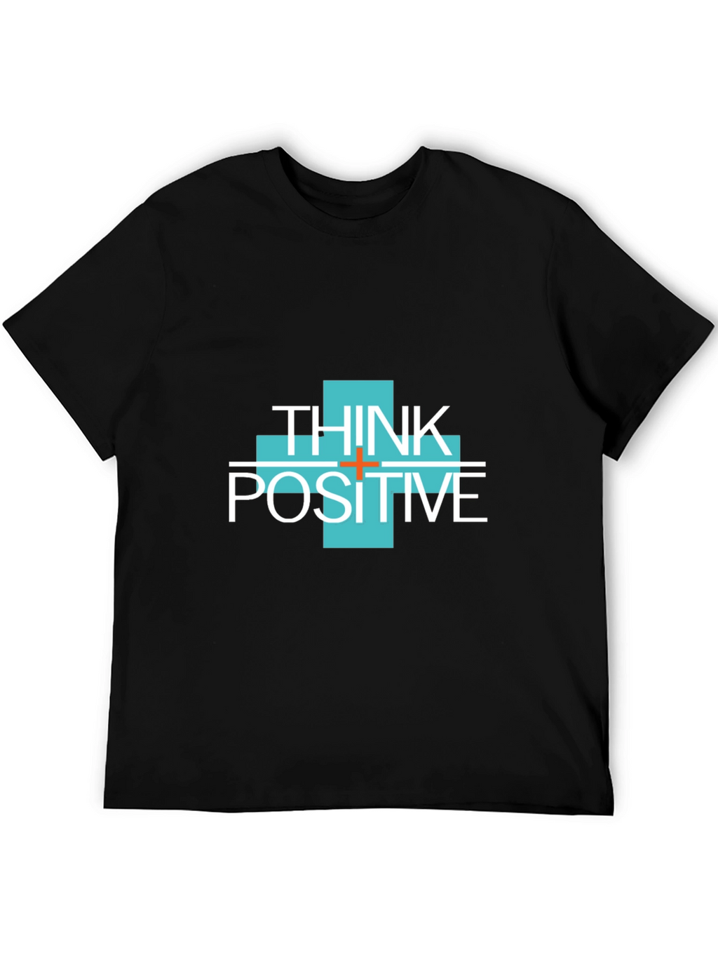 Think Positive Graphic Tee - Mens Black T-Shirt