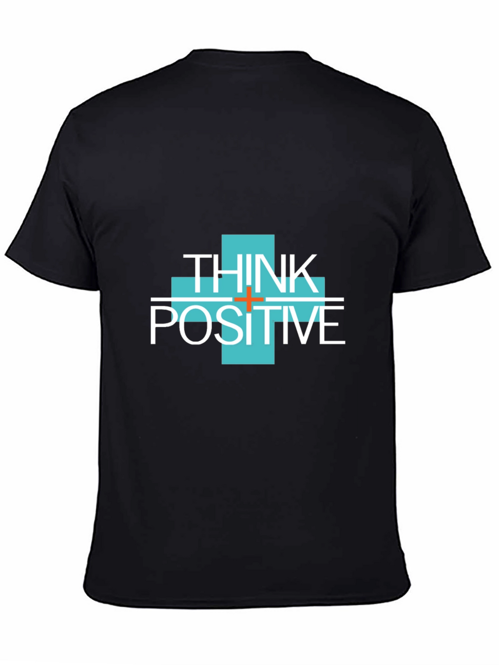 Think Positive Graphic Tee - Mens Black T-Shirt