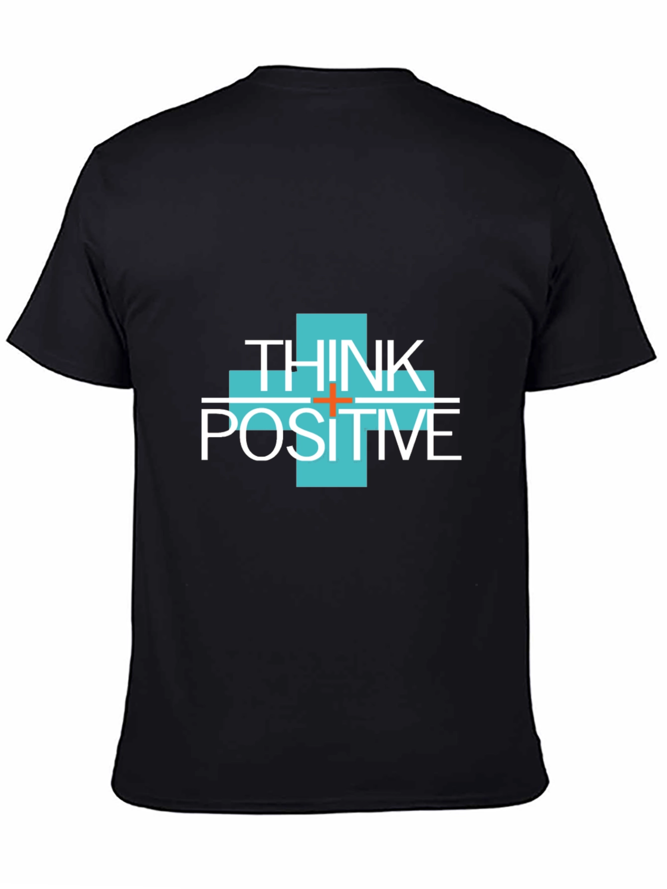 Think Positive Graphic Tee - Mens Black T-Shirt