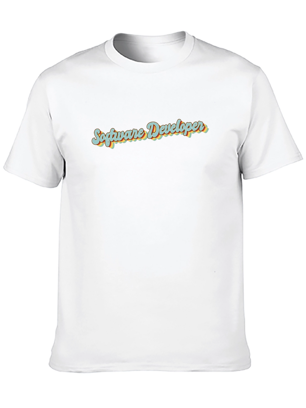 Software Developer Retro Style Black T-Shirt