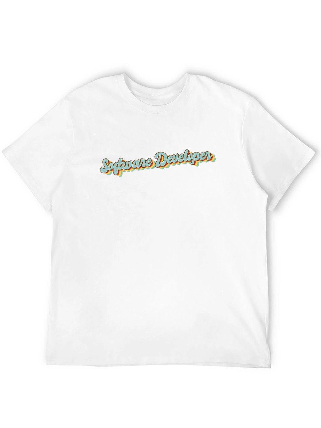 Software Developer Retro Style Black T-Shirt