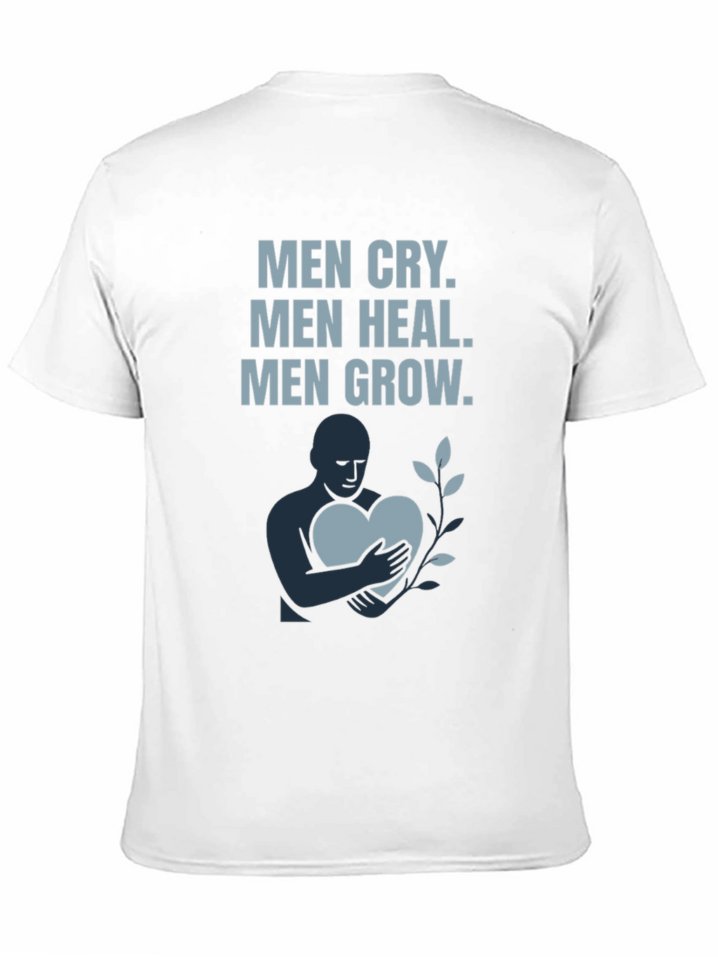 Men Cry Heal Grow Graphic T-Shirt