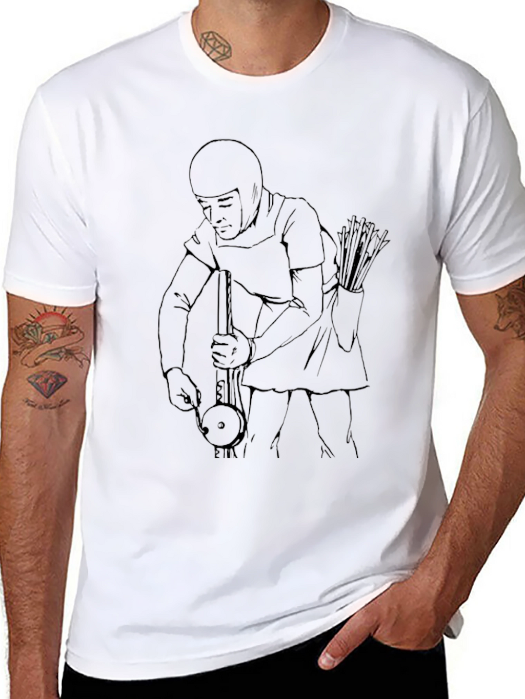 Archer Musician Graphic T-Shirt - Unique Design