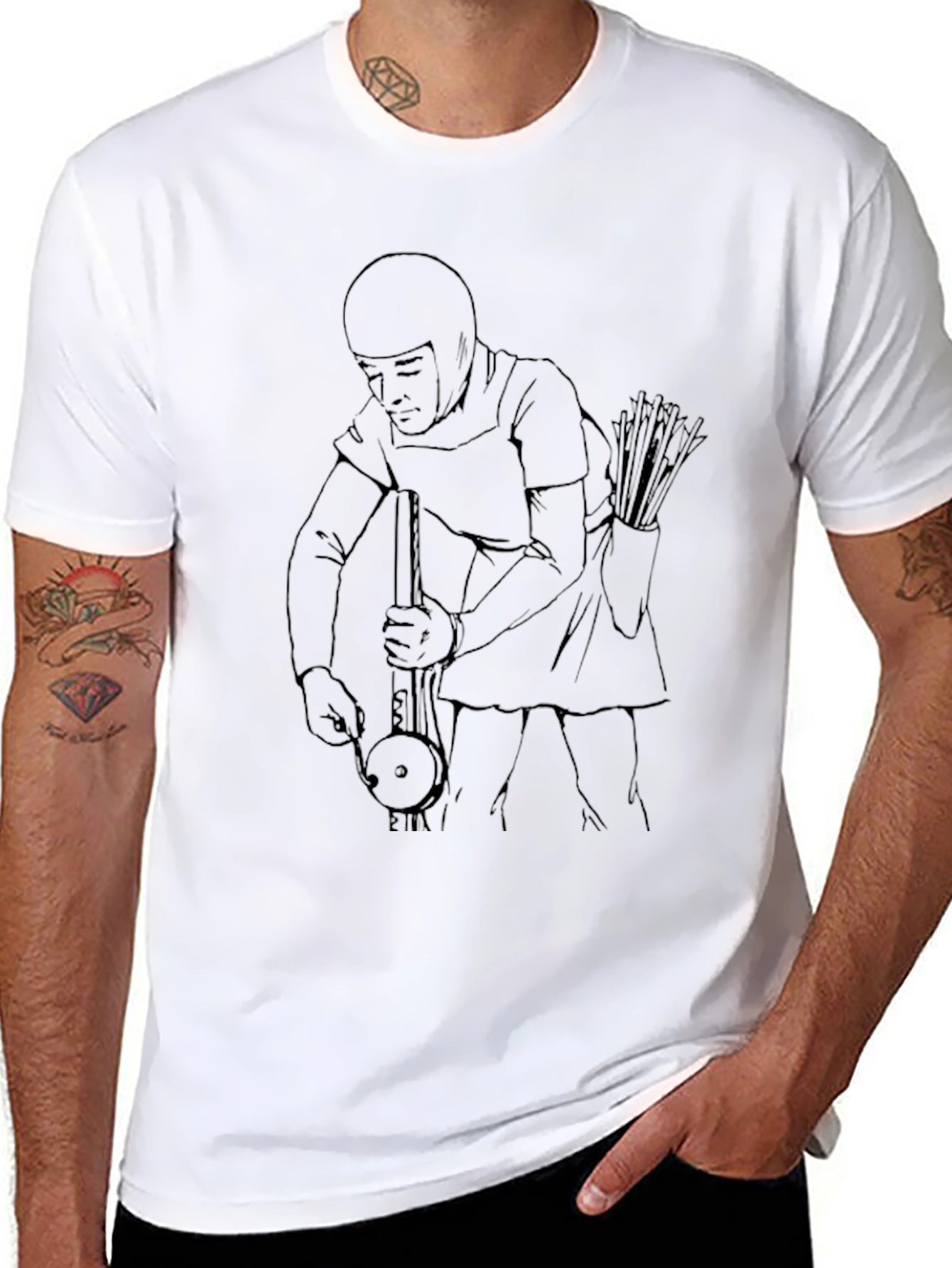 Archer Musician Graphic T-Shirt - Unique Design