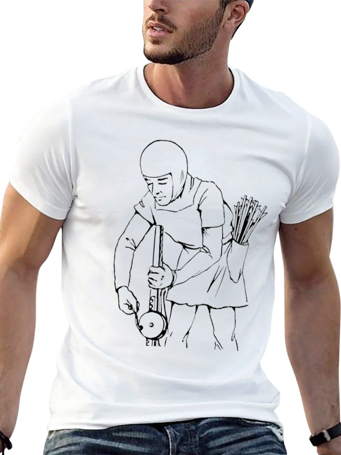 Archer Musician Graphic T-Shirt - Unique Design