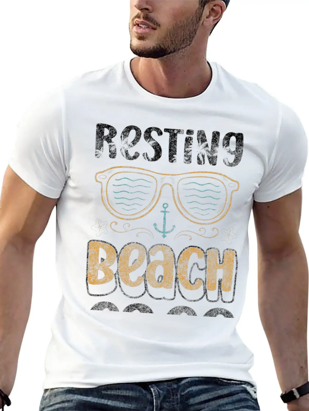 Vacation Palm Trees Surf Sunset Essential Cotton Tee For Daily Outfits – Unisex Style