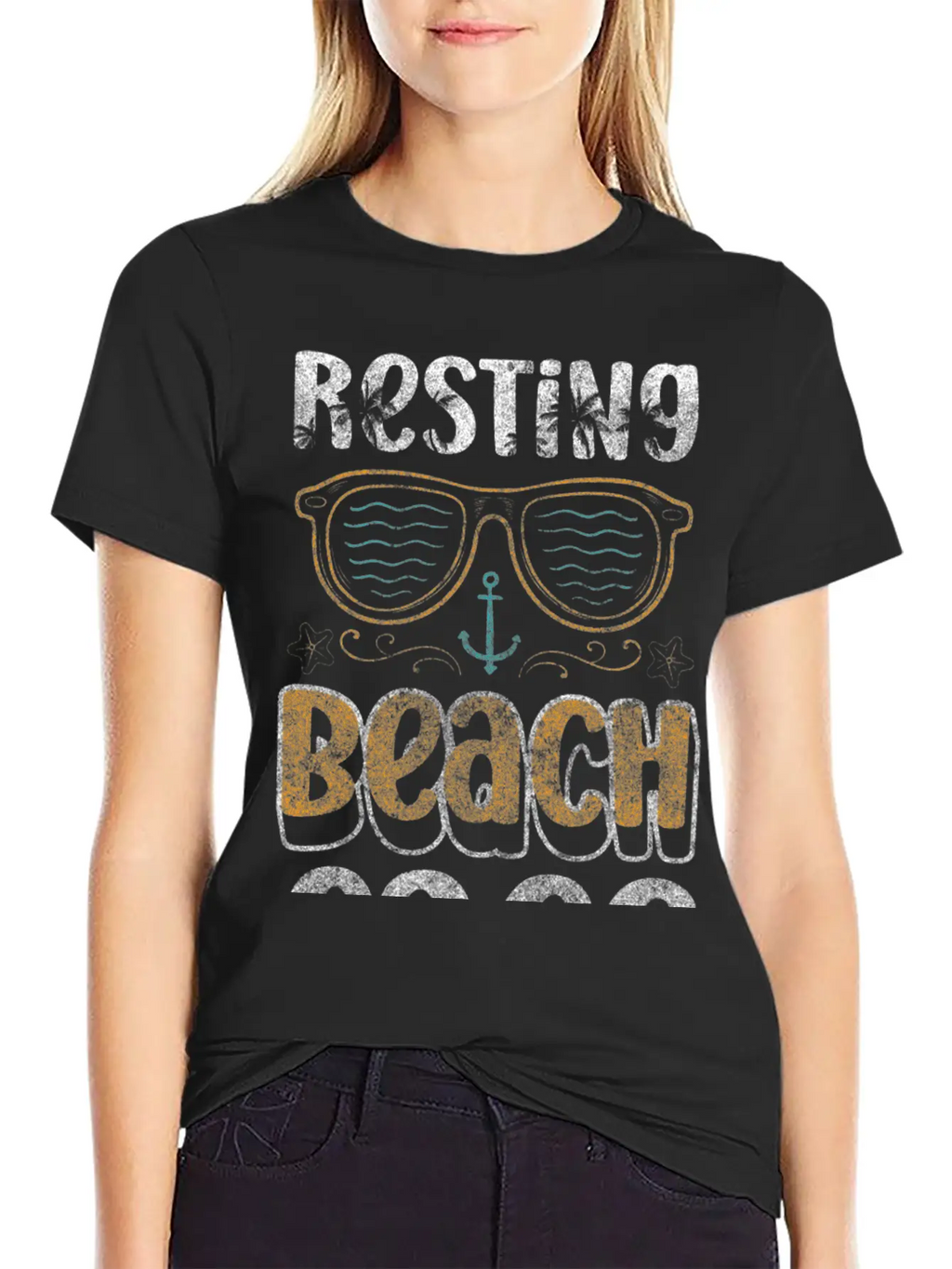 Vacation Palm Trees Surf Sunset Essential Cotton Tee For Daily Outfits – Unisex Style