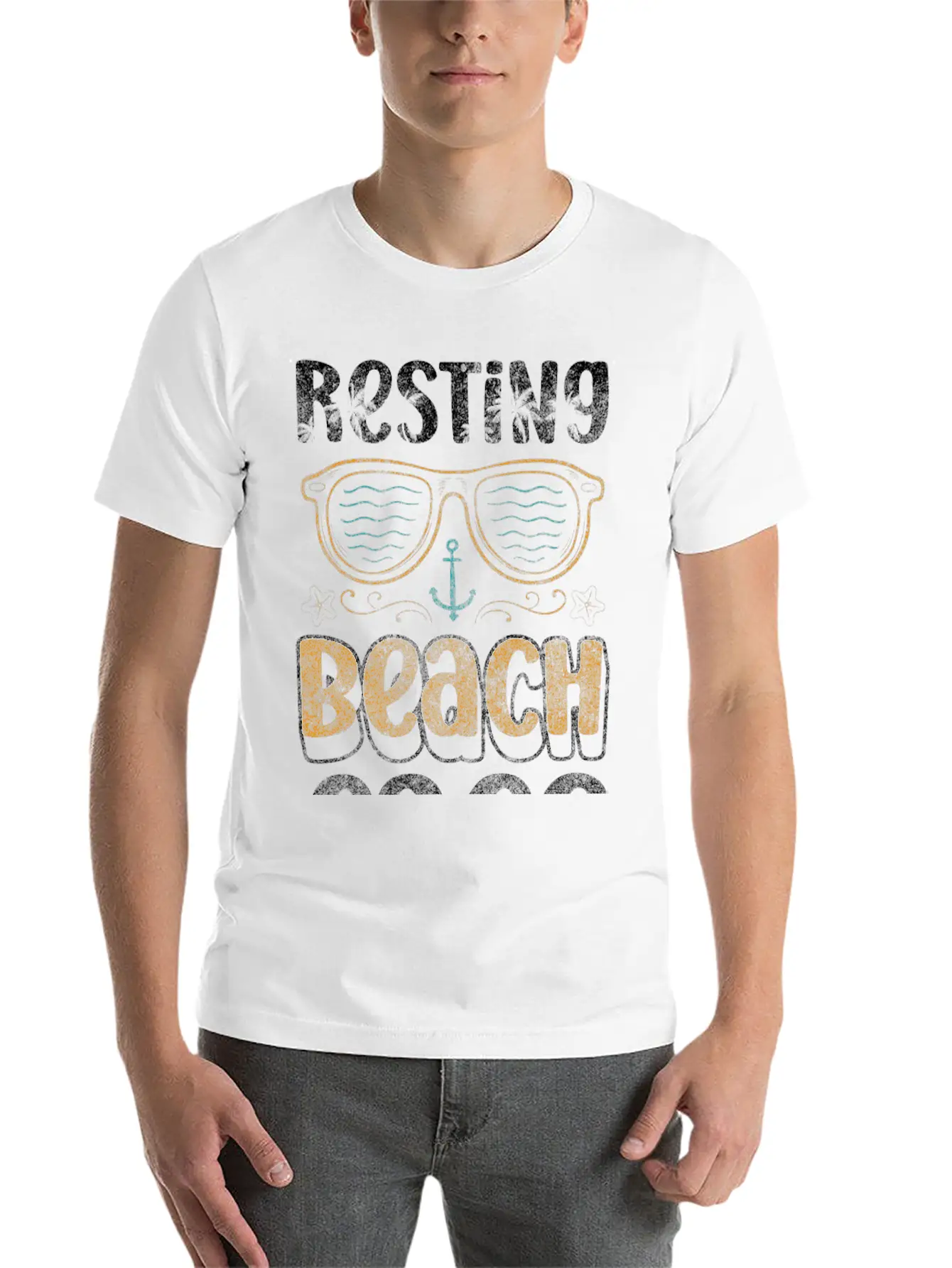 Vacation Palm Trees Surf Sunset Essential Cotton Tee For Daily Outfits – Unisex Style