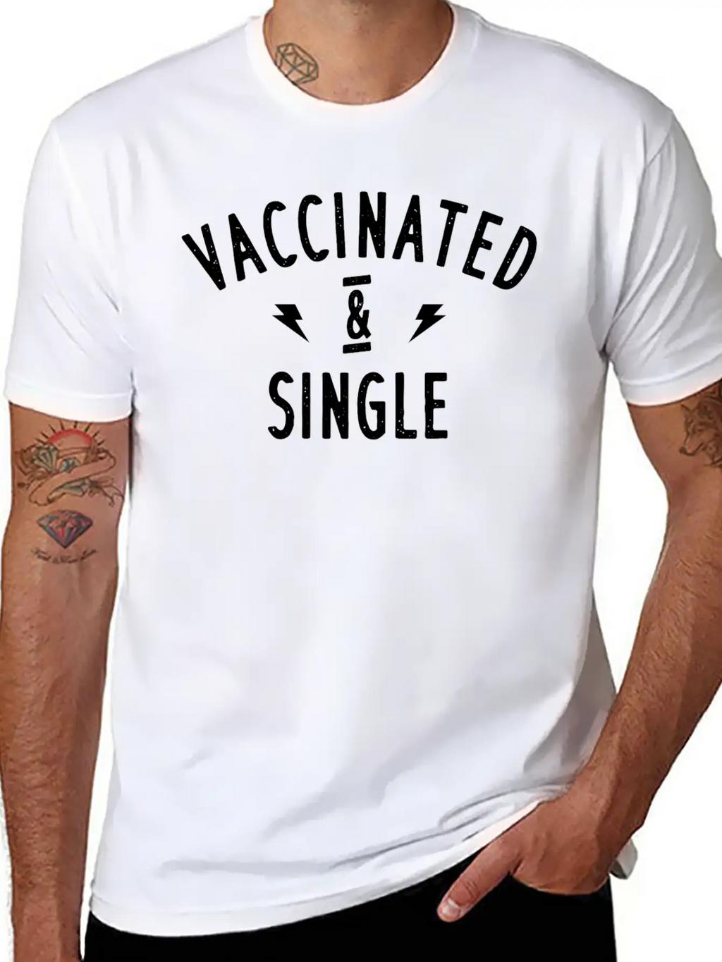 Vaccinated And Single Design. Unisex Casual T-Shirt – Clean Design For Daily Comfort