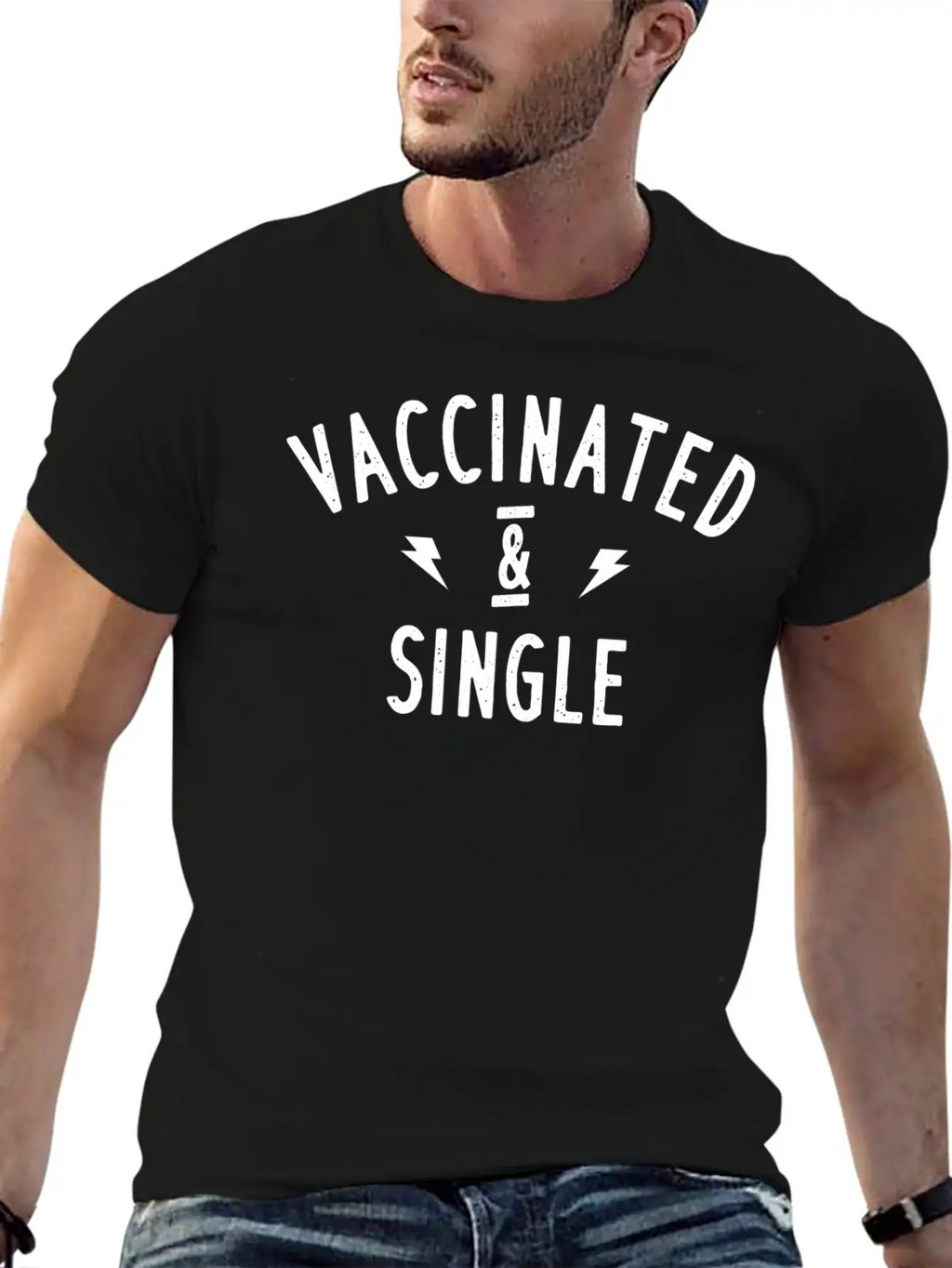 Vaccinated And Single Design. Unisex Casual T-Shirt – Clean Design For Daily Comfort