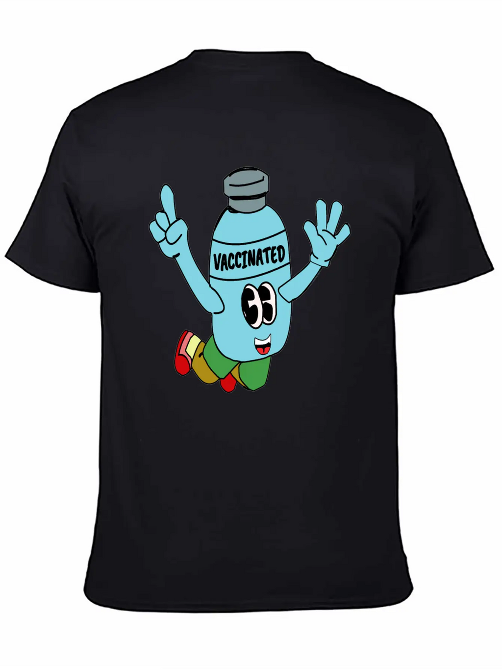 Vaccinated Breathable Soft Cotton T-Shirt – Timeless Casual Look