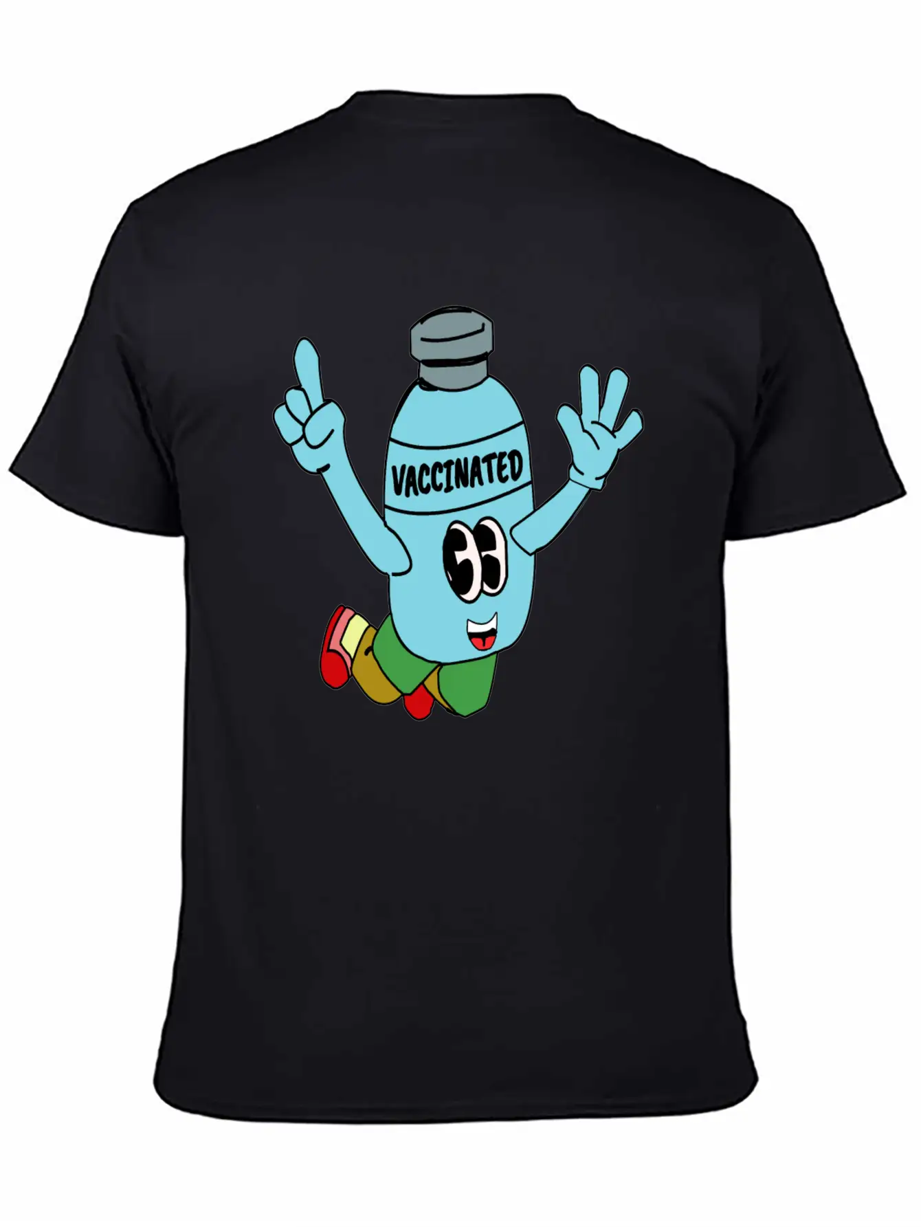 Vaccinated Breathable Soft Cotton T-Shirt – Timeless Casual Look