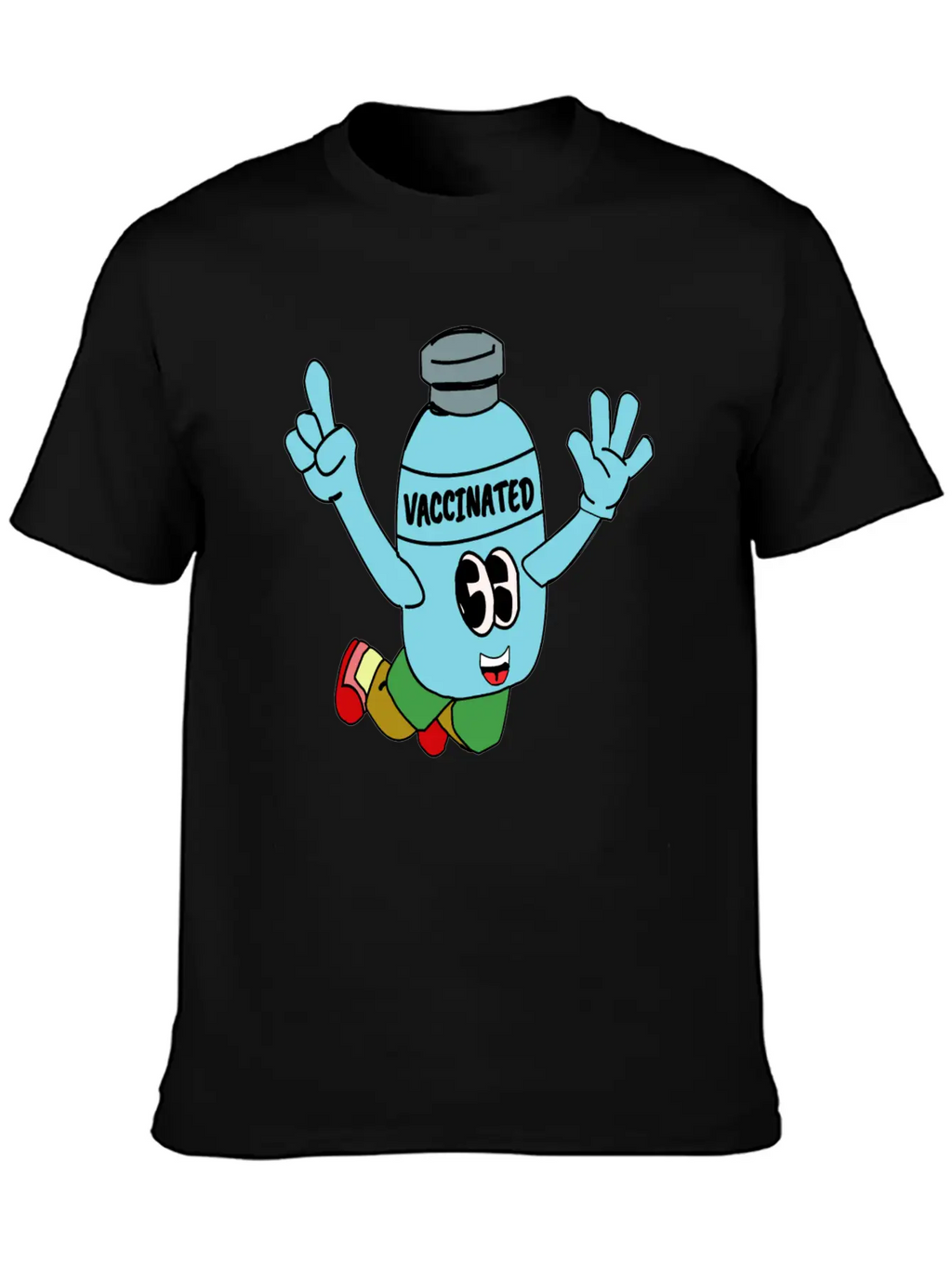 Vaccinated Breathable Soft Cotton T-Shirt – Timeless Casual Look