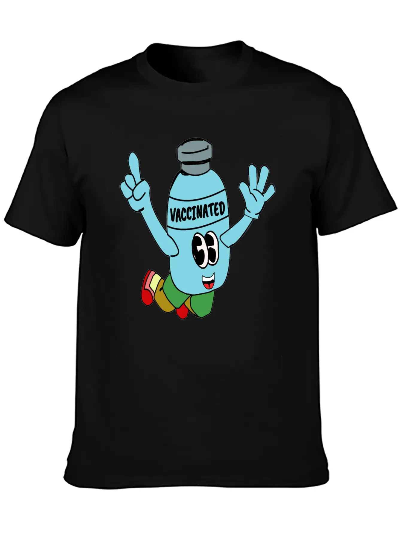 Vaccinated Breathable Soft Cotton T-Shirt – Timeless Casual Look