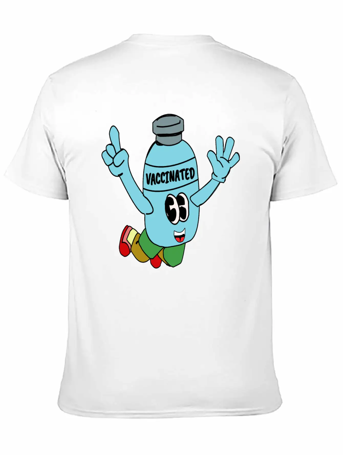Vaccinated Breathable Soft Cotton T-Shirt – Timeless Casual Look