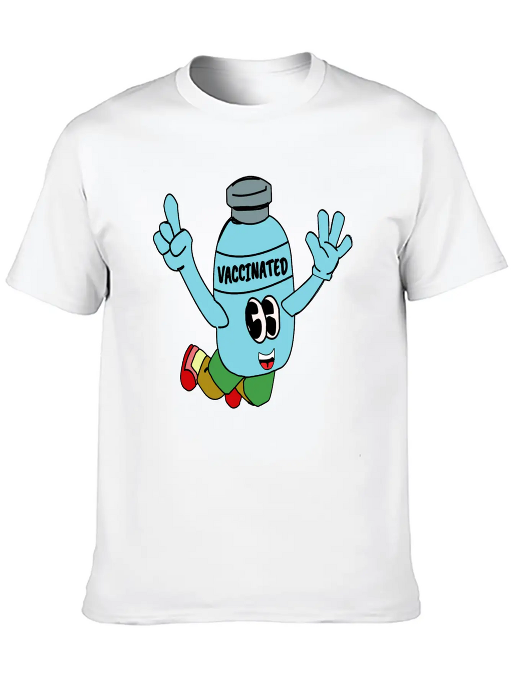Vaccinated Breathable Soft Cotton T-Shirt – Timeless Casual Look