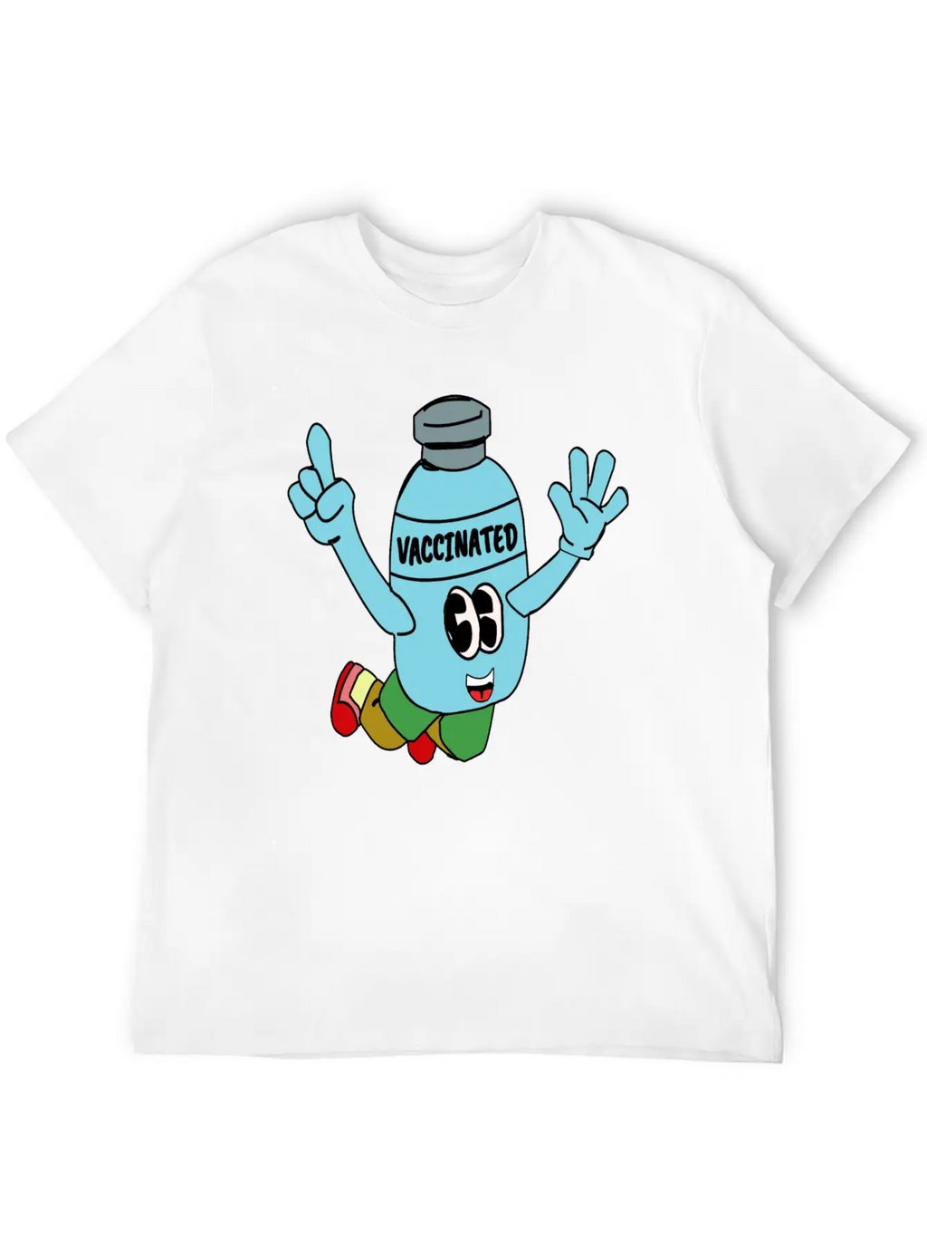 Vaccinated Breathable Soft Cotton T-Shirt – Timeless Casual Look