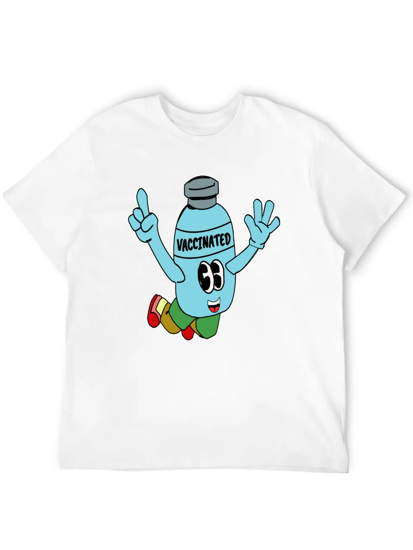 Vaccinated Breathable Soft Cotton T-Shirt – Timeless Casual Look