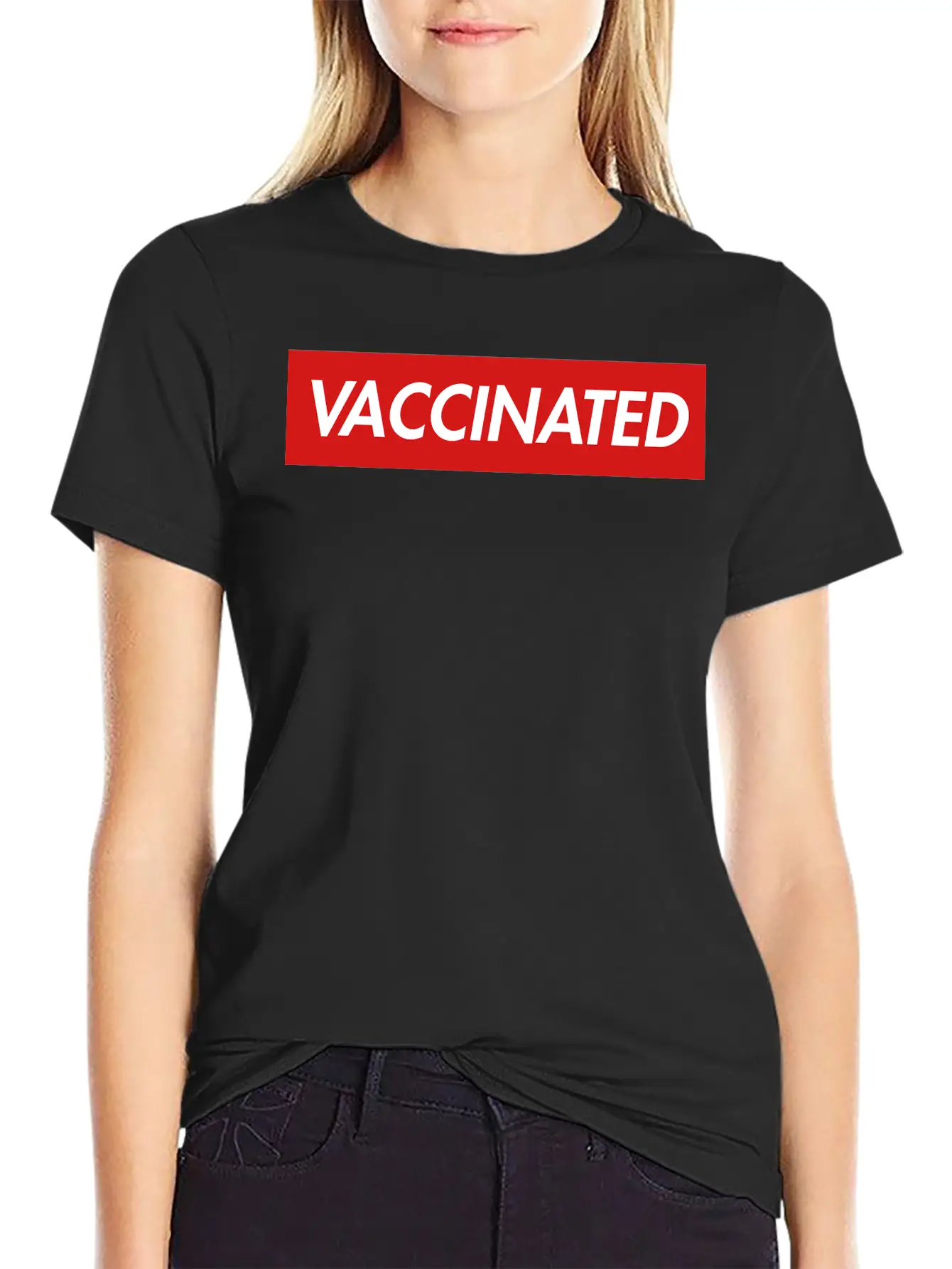VACCINATED Essential Cotton Tee For Daily Outfits – Unisex Style