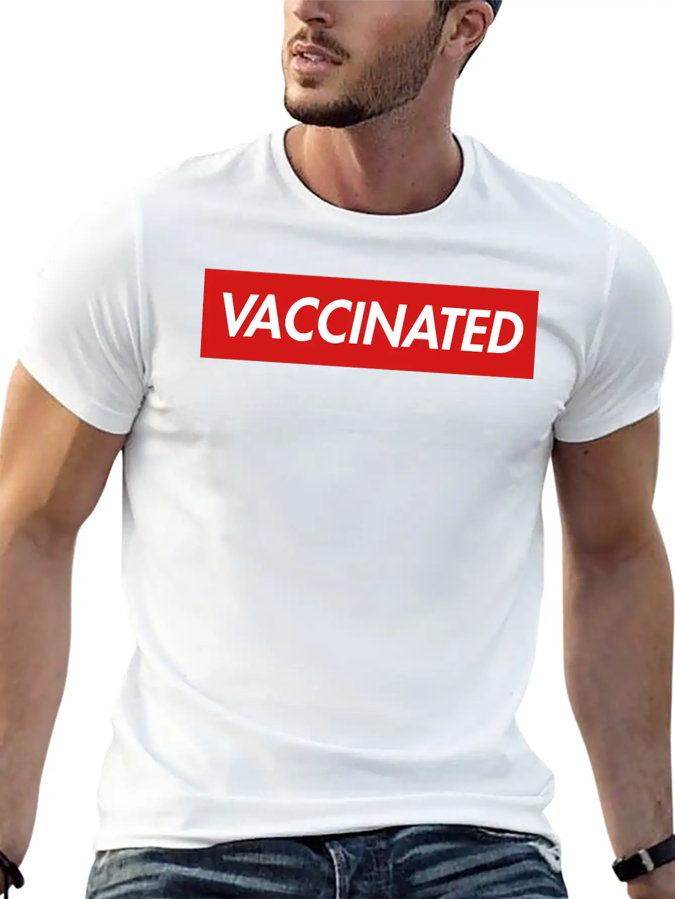 VACCINATED Essential Cotton Tee For Daily Outfits – Unisex Style