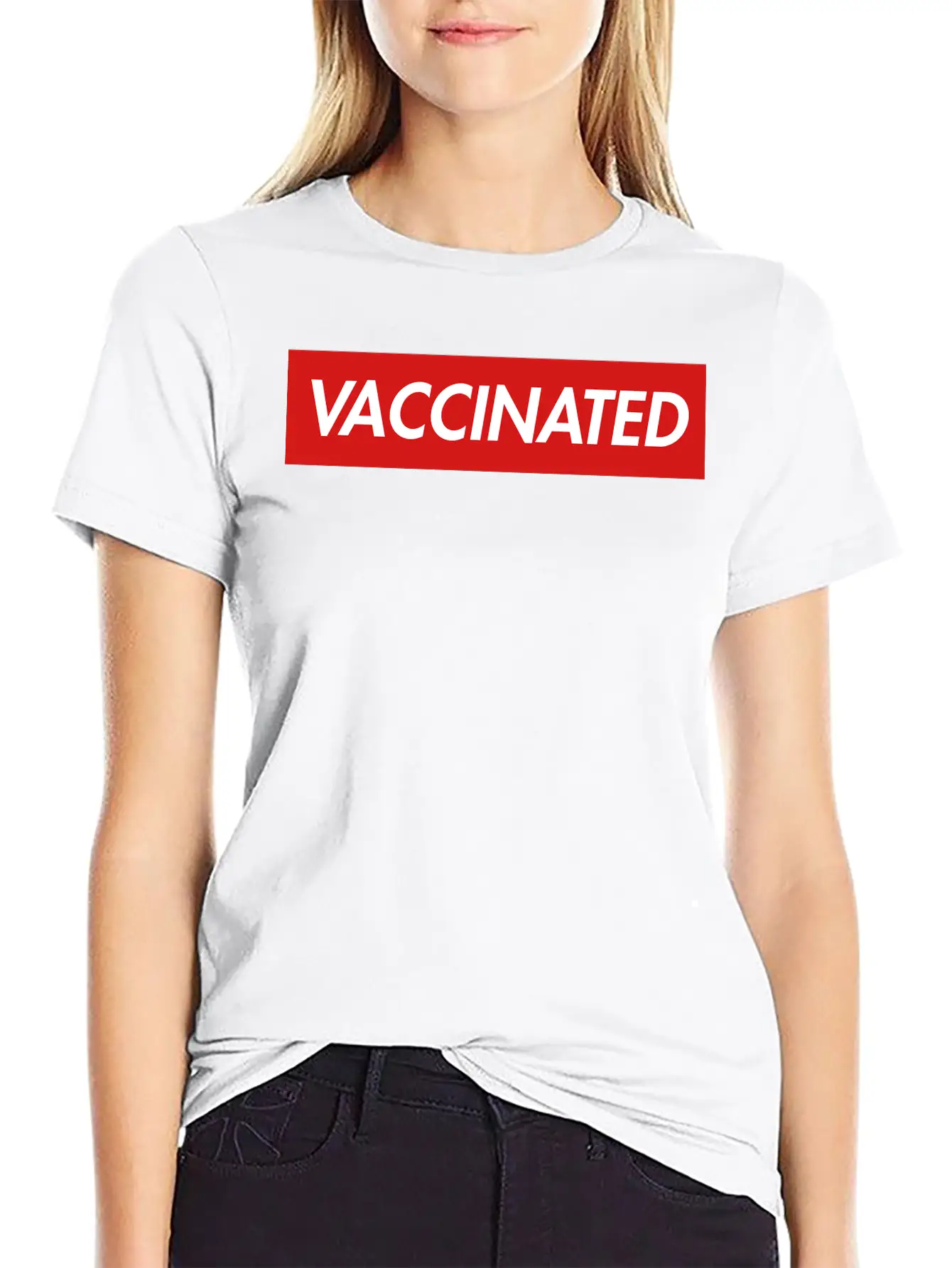 VACCINATED Essential Cotton Tee For Daily Outfits – Unisex Style