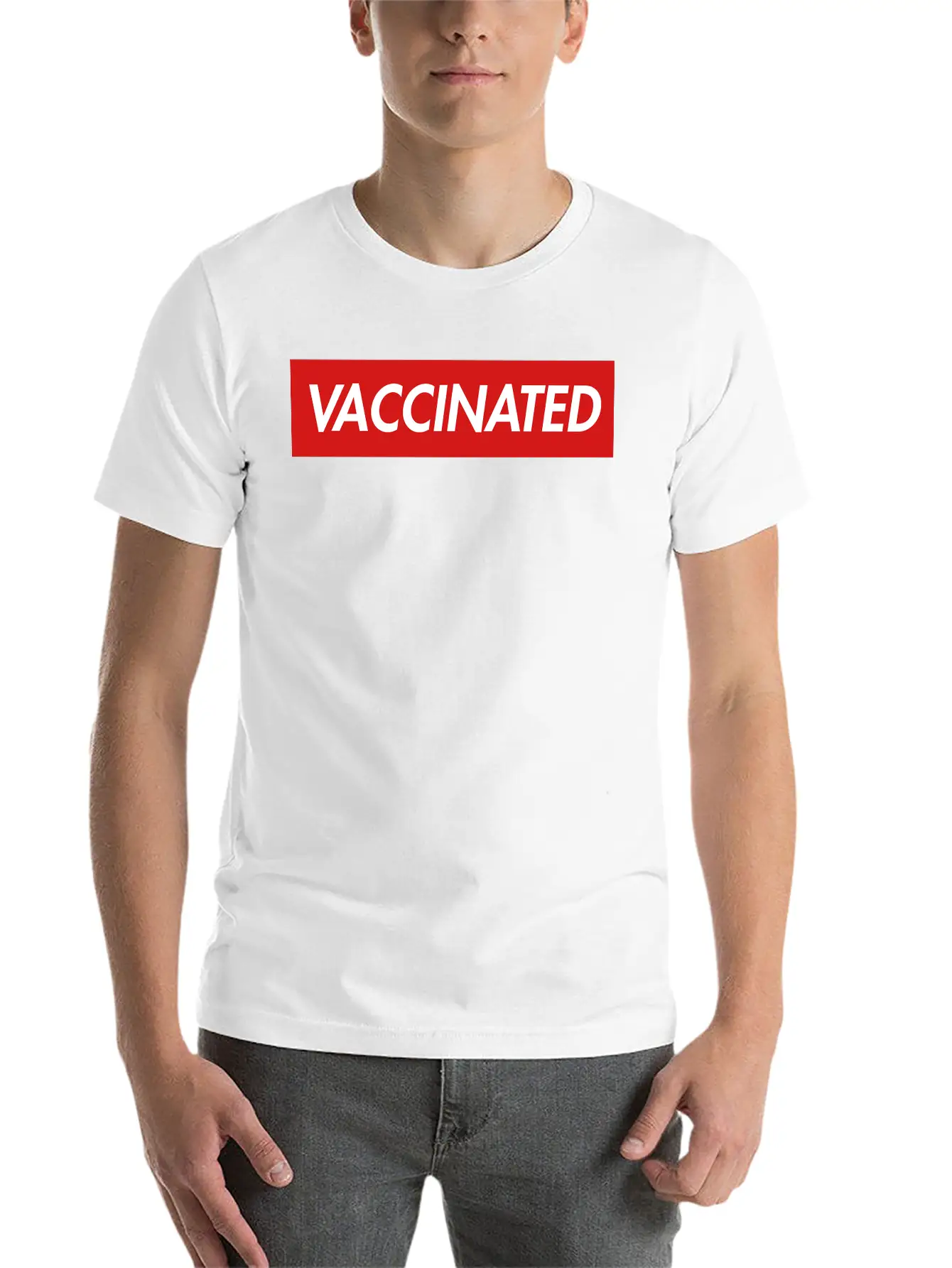 VACCINATED Essential Cotton Tee For Daily Outfits – Unisex Style