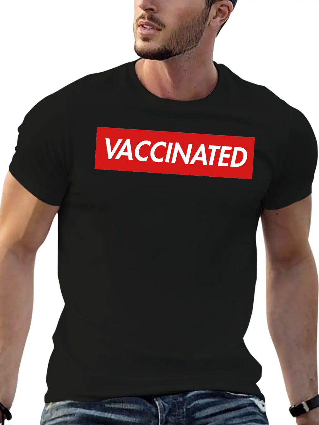 VACCINATED Essential Cotton Tee For Daily Outfits – Unisex Style
