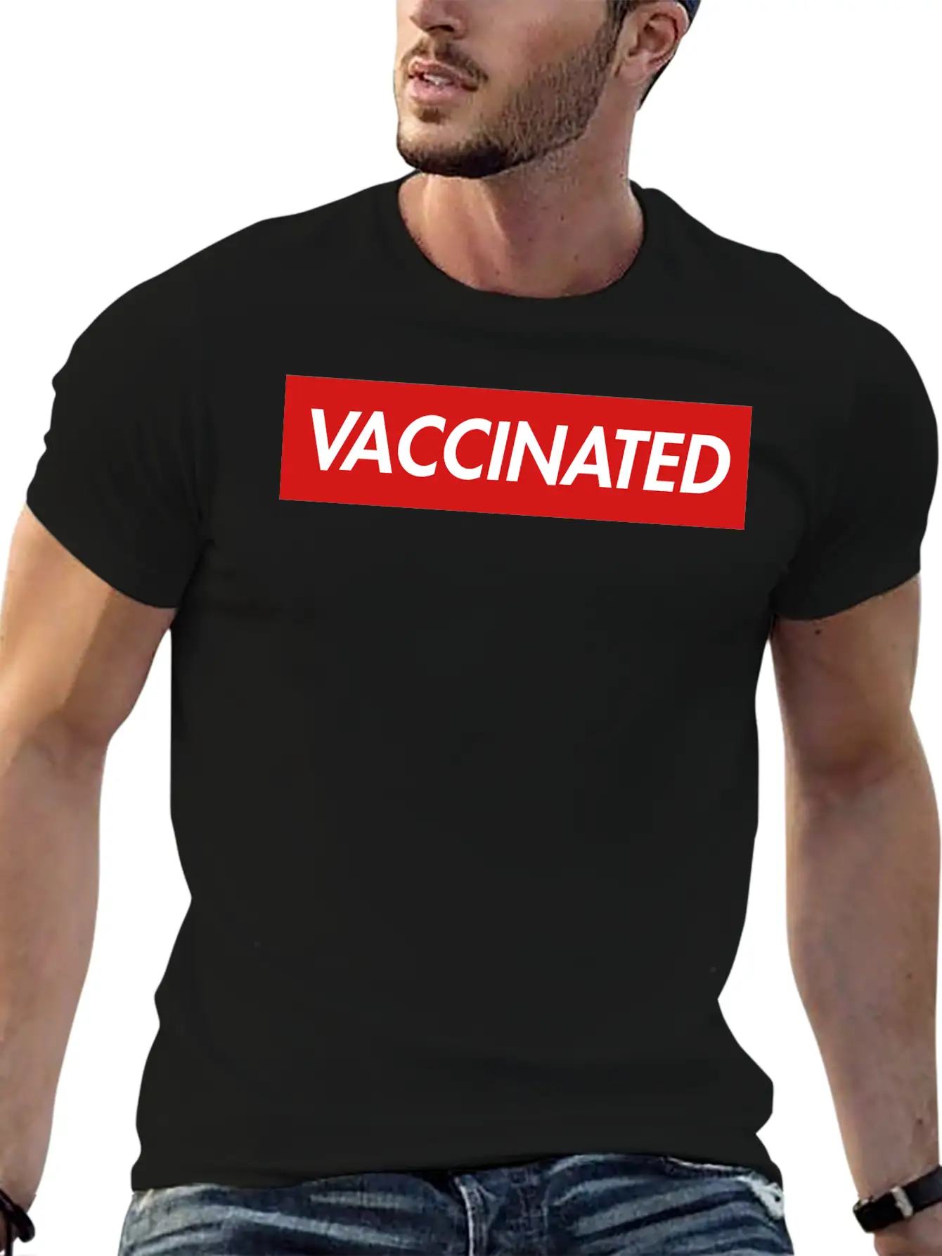 VACCINATED Essential Cotton Tee For Daily Outfits – Unisex Style