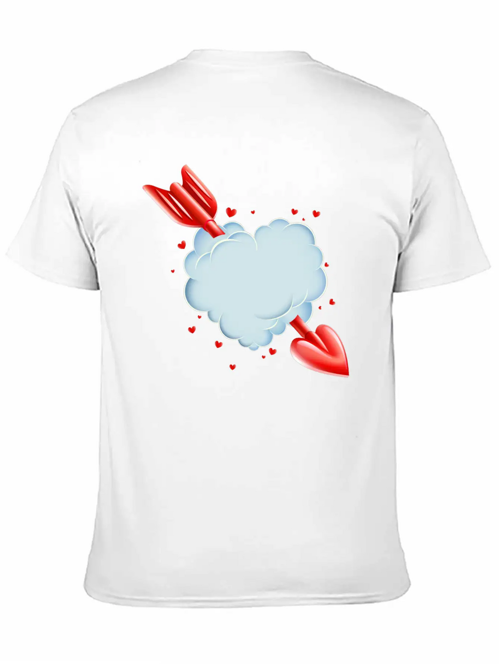 Valentine S Day Cloud Heart Love Tshirt Breathable Graphic T-Shirt – Perfect For Casual Days
