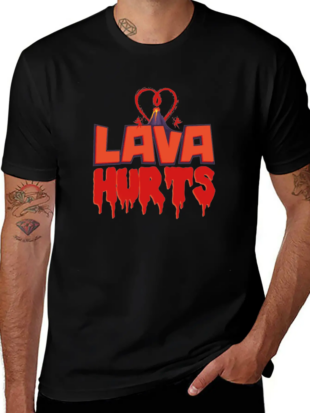 Valentines Day Lava Hurts Classic Cotton Tee – Unisex Comfort For Any Season
